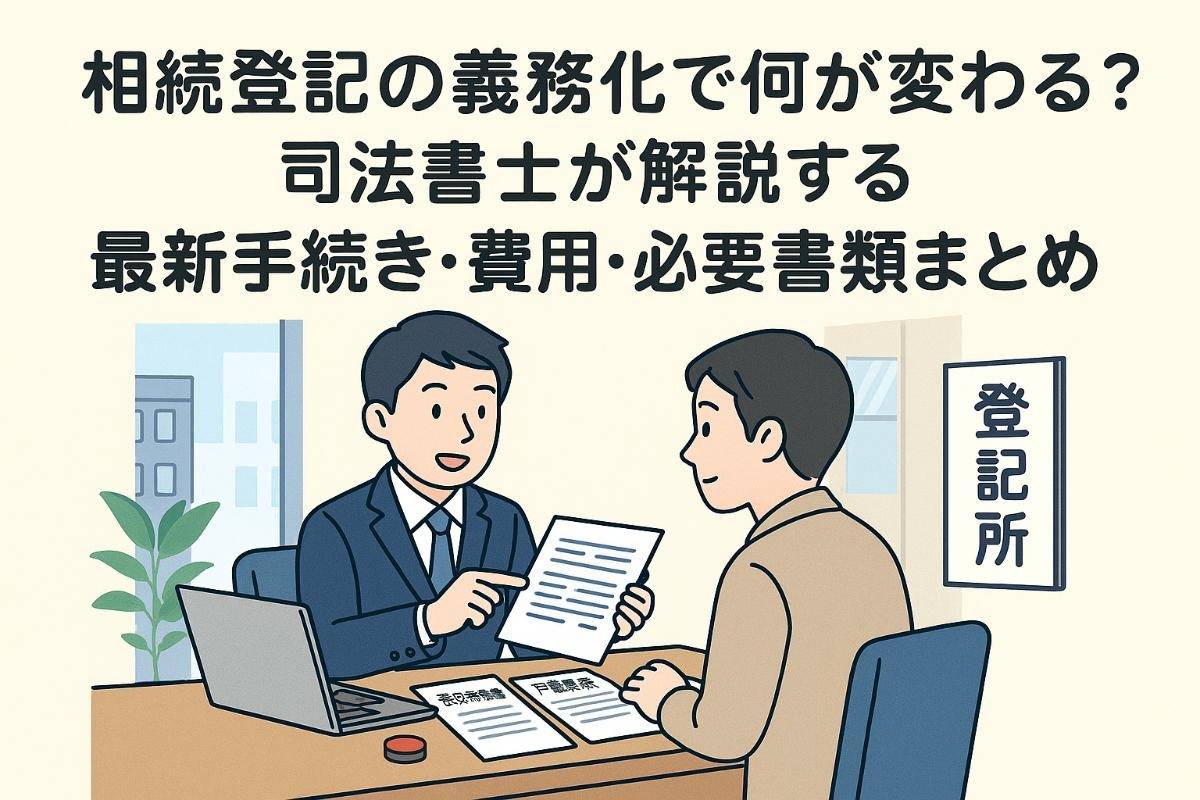 相続不動産登記の義務化で何が変わる？司法書士が解説する最新手続き・費用・必要書類まとめ