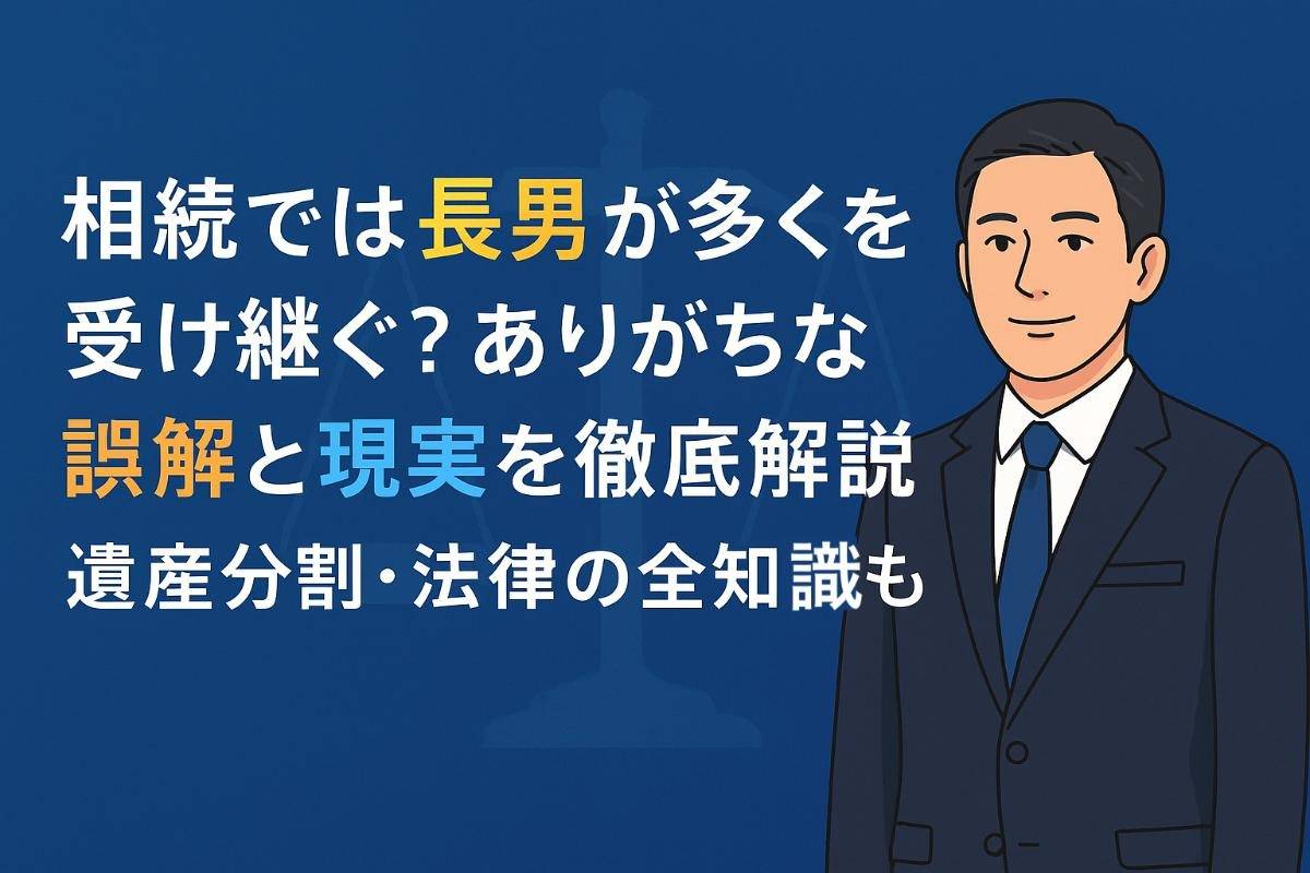 相続では長男が多くを受け継ぐ?ありがちな誤解と現実を解説!遺産分割・法律の全知識も紹介